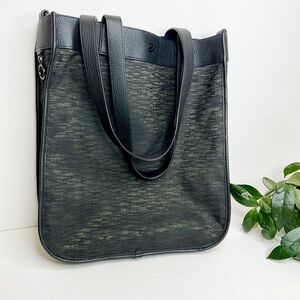 Lululemon Athletica Now and Always Black and Dark Green Travel Tote